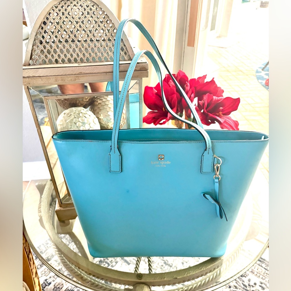 Gorgeous Kate Spade Aqua Blue Tote